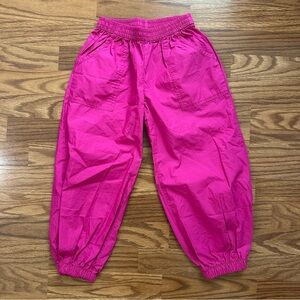 GAP Kids Girls Size Small 6/7 Balloon Pants 100% Cotton Fuchsia Pink EUC!